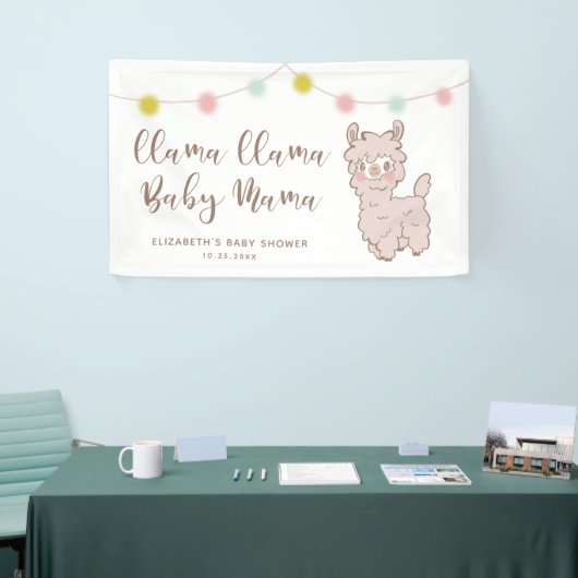 Cute Llama Baby Mama Shower Spandoek (Beurs)