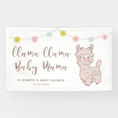 Cute Llama Baby Mama Shower Spandoek (Horizontaal)
