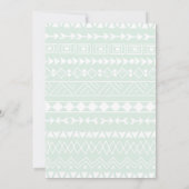 Cute, Llama baby shower Kaart (Achterkant)