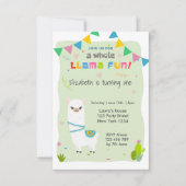 Cute Llama Birthday Kaart (Voorkant)