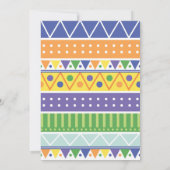 Cute Llama Boy Baby shower/Fiesta Cactus Alpaca Kaart (Achterkant)