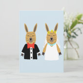 Cute Llama Bride en Groom (Staand voorkant)