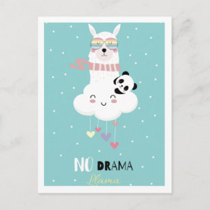 Cute llama briefkaart