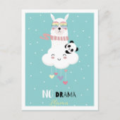 Cute llama briefkaart (Voorkant)