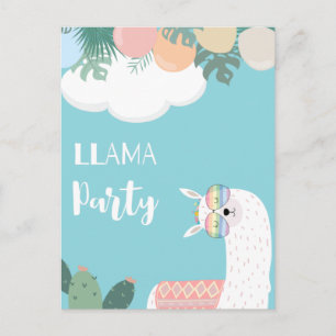 Cute llama briefkaart
