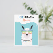 Cute llama briefkaart (Staand voorkant)