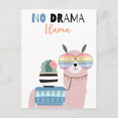 Cute llama briefkaart (Voorkant)
