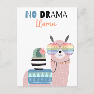 Cute llama briefkaart
