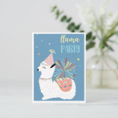 Cute llama briefkaart (Staand voorkant)