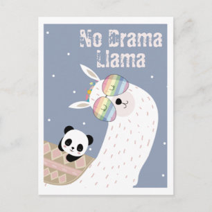 Cute llama briefkaart