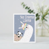 Cute llama briefkaart (Staand voorkant)