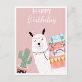 Cute llama briefkaart (Voorkant)