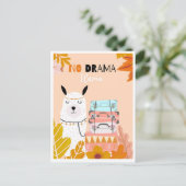 Cute llama briefkaart (Staand voorkant)