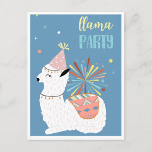 Cute llama briefkaart
