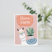 Cute llama briefkaart (Staand voorkant)