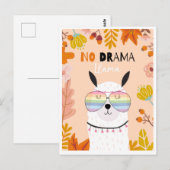 Cute llama briefkaart (Voorkant / Achterkant)
