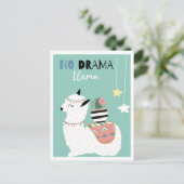 Cute llama briefkaart (Staand voorkant)