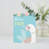 Cute llama briefkaart (Staand voorkant)