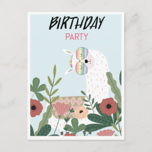 Cute llama briefkaart
