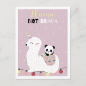 Cute llama briefkaart (Voorkant)