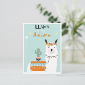Cute llama briefkaart (Staand voorkant)