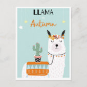 Cute llama briefkaart (Voorkant)