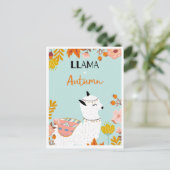 Cute llama briefkaart (Staand voorkant)