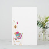 Cute llama briefpapier (Staand voorkant)