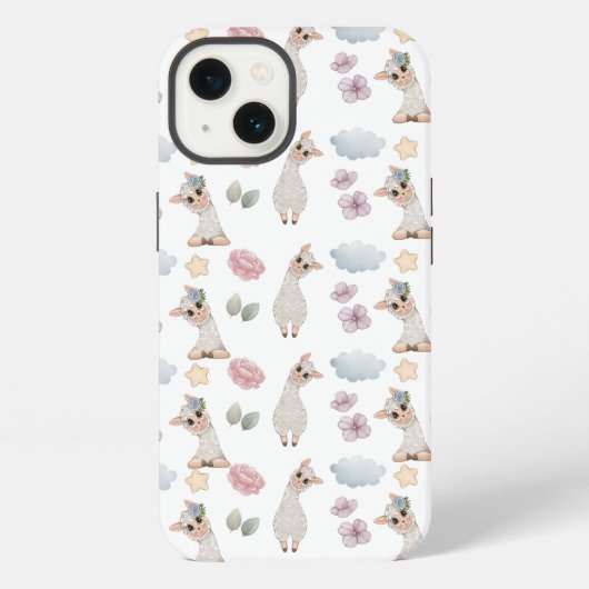 CUTE LLAMA Case-Mate iPhone case Hoesje (Achterkant)