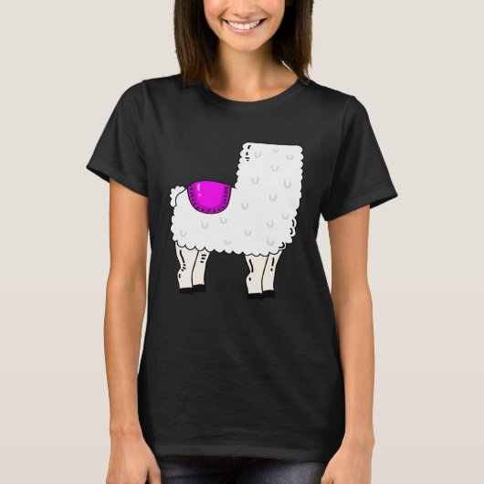 Cute Llama Costume Alpaca T-shirt (Voorkant)