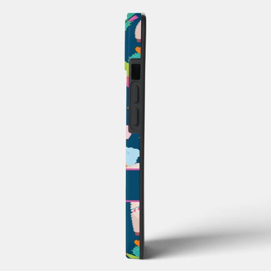 Cute Llama Custom Name Case-Mate iPhone Case (Achterkant / Links)