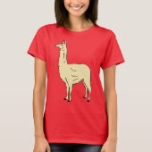 Cute Llama Design #1 T-shirt (Voorkant)