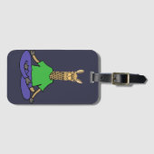 Cute Llama die Yoga-Cartoon doet Bagagelabel (Voorkant (horizontaal))