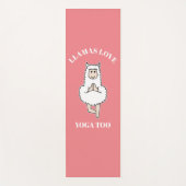 Cute Llama Doing Yoga, Llamas Love Yoga too Yoga Yogamat (Voorkant)