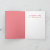 Cute Llama en het hart komen goed Kaart (Binnen)