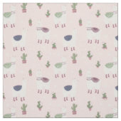 Cute Llama Fabric Stof (Swatch)