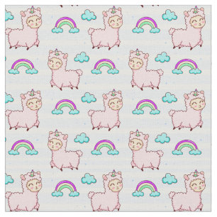 Cute Llama Fabric Stof
