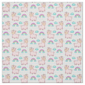 Cute Llama Fabric Stof (Swatch)