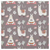 Cute Llama Fabric Stof (Swatch)
