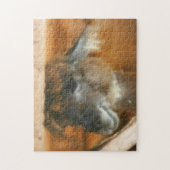 Cute Llama Face Boerderij Animal Art Legpuzzel (Verticaal)