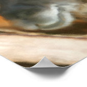 Cute Llama Face Boerderij Animal Art Poster (Hoek)