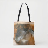 Cute Llama Face Boerderij Animal Art Tote Bag (Voorkant)