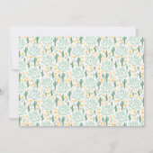 Cute Llama Fiesta Baby shower Kaart (Achterkant)