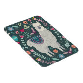 Cute Llama Floral Design Magneet (Rechterzijde)