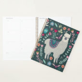 Cute Llama Floral Design Planner (Display)