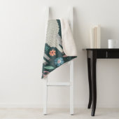 Cute Llama Floral Design Sherpa Deken (In situ)