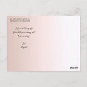 Cute Llama Girly Pink Glitter Denking You Briefkaart (Achterkant)