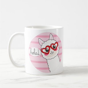 Cute Llama Hola Koffiemok