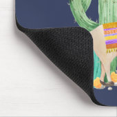 Cute Llama in Cactus Garden - Persoonlijk blauw Muismat (Hoek)