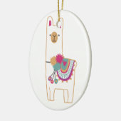 Cute llama keramisch ornament (Links)